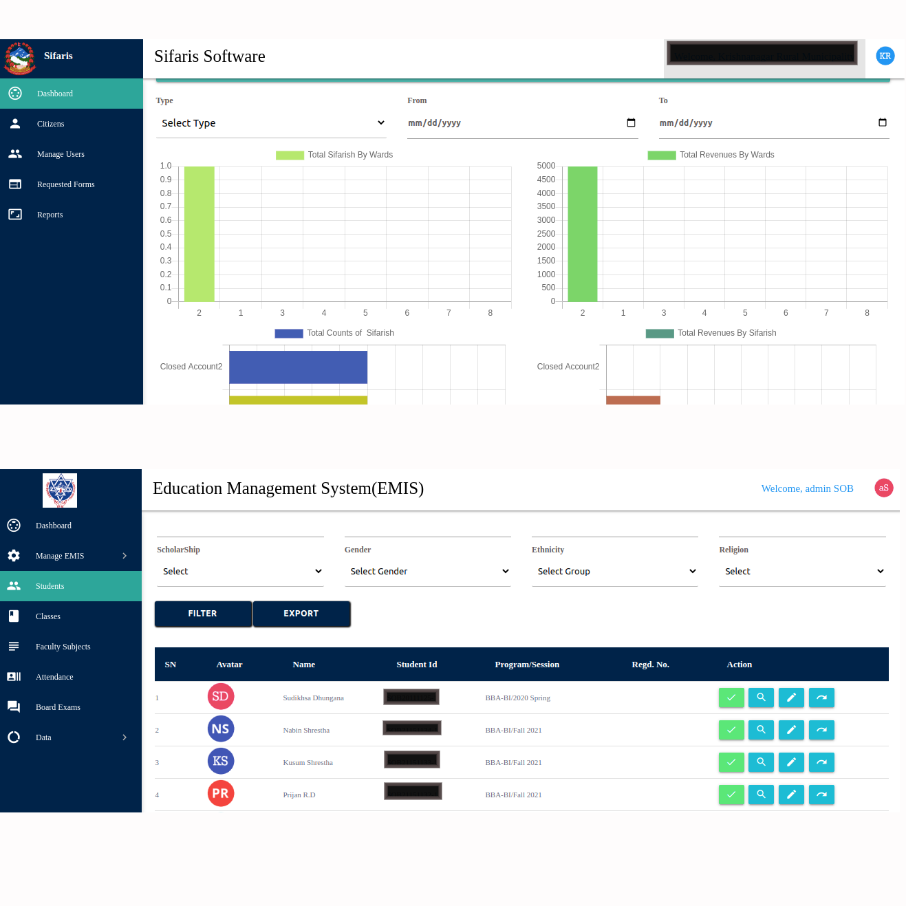 emis-sifaris-software